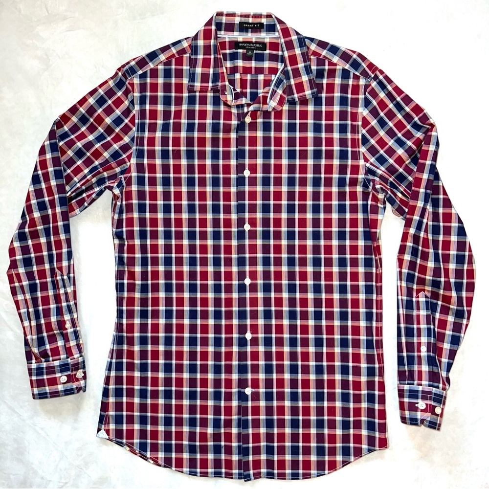 Banana Republic Plaid Dress Shirt